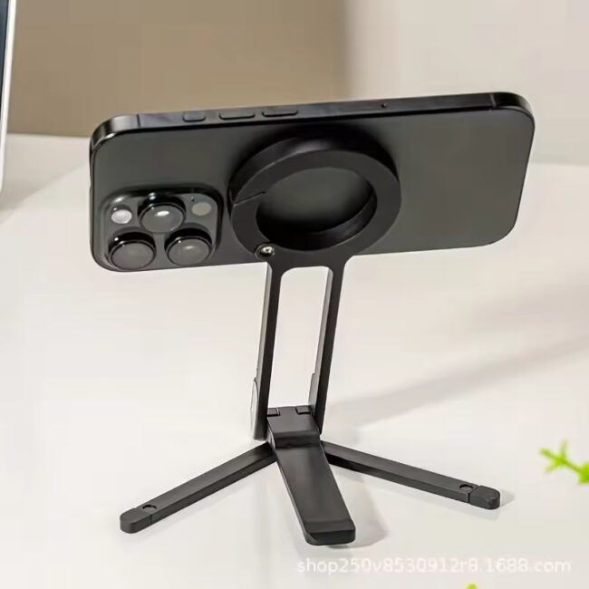 Foldable tripod phone stand for smartphones Foldable tripod phone stand for smartphones