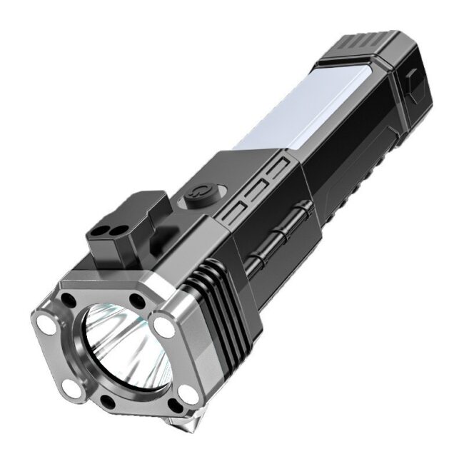 Low beam rechargeable flashlight Flashing mode emergency torch