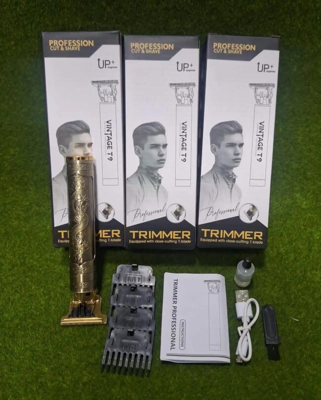 t9-trimmer Professional T9 cordless hair trimmer with guide combs