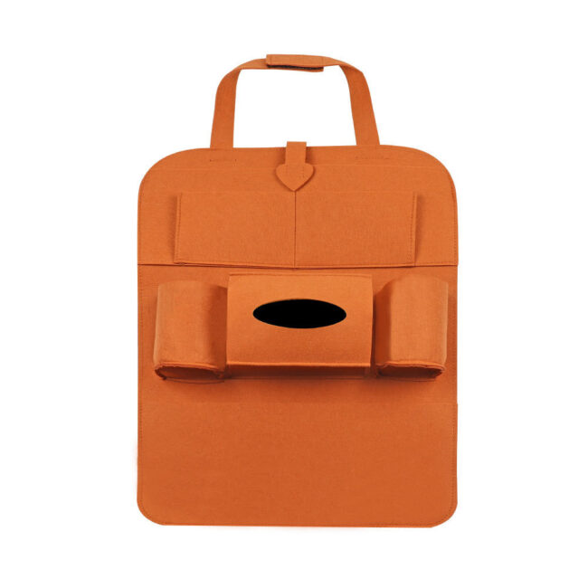 Back seat car storage organizer for travel accessories