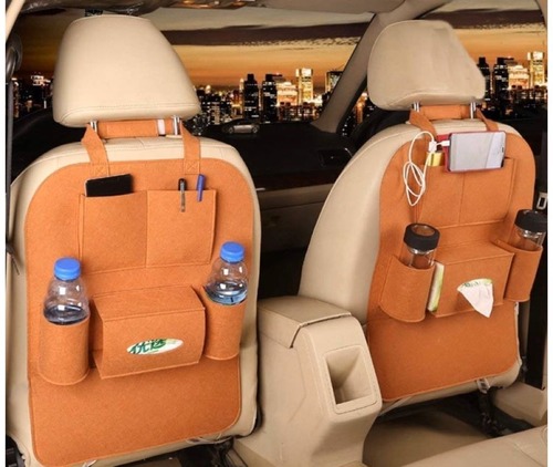 Car Seat Organizer with multiple storage pockets for vehicles