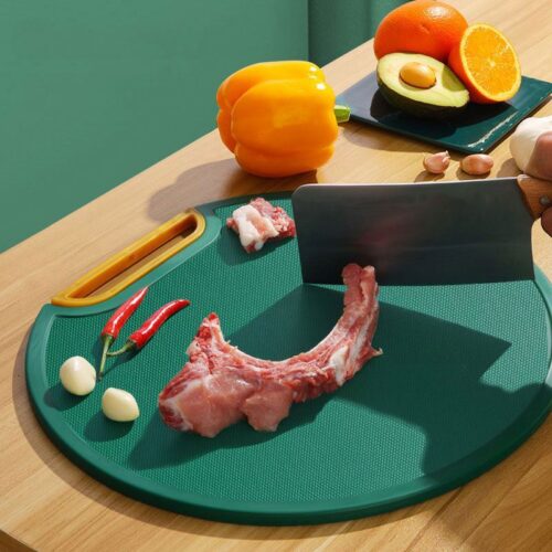 Elegant plastic kitchen cutting board for vegetables and meat