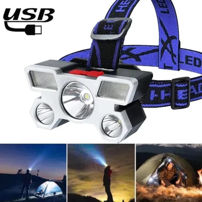 handsfree-led-light.webp 5 LED Rechargeable Headlamp