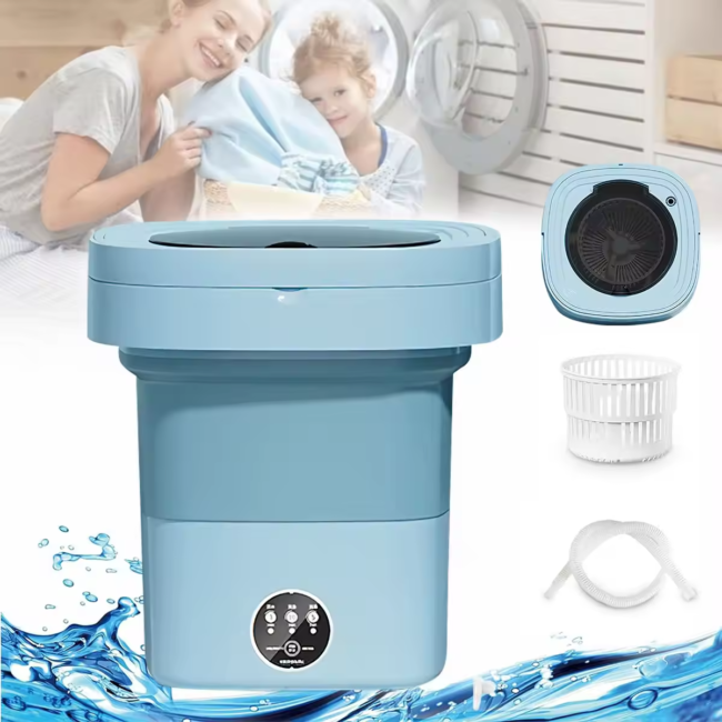 main-image-1 8L Portable Folding Washing Machine