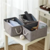 Collapsible closet storage bin