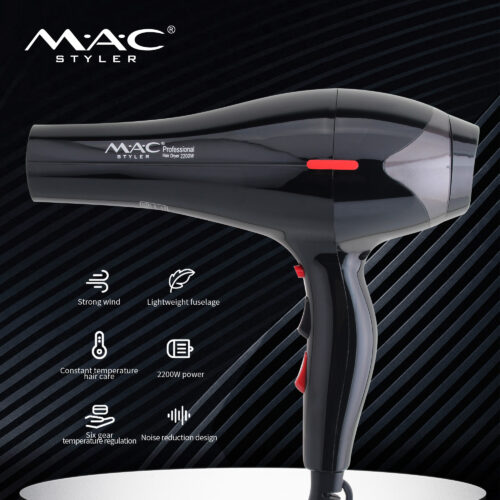 MAC 2200W Ionic Hair Dryer – Foldable Fast Dry Edition