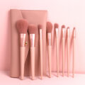 9 Makeup Brush Set with Purse