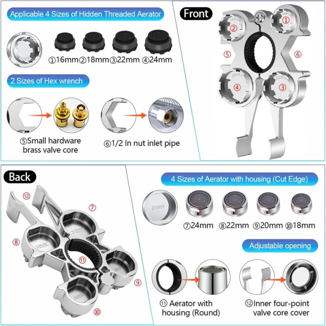 multi-functional-sink-repair-tool Multi-functional sink and faucet repair wrench tool