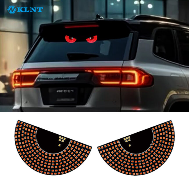 Car Rear Windshield Devil Eye LED Display Light