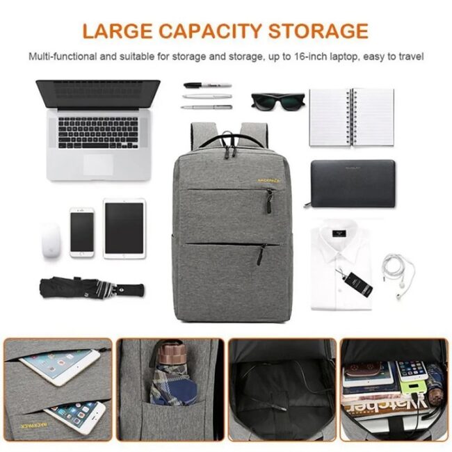 xiaomi-travel-backpack.webp Front view Xiaomi USB backpack